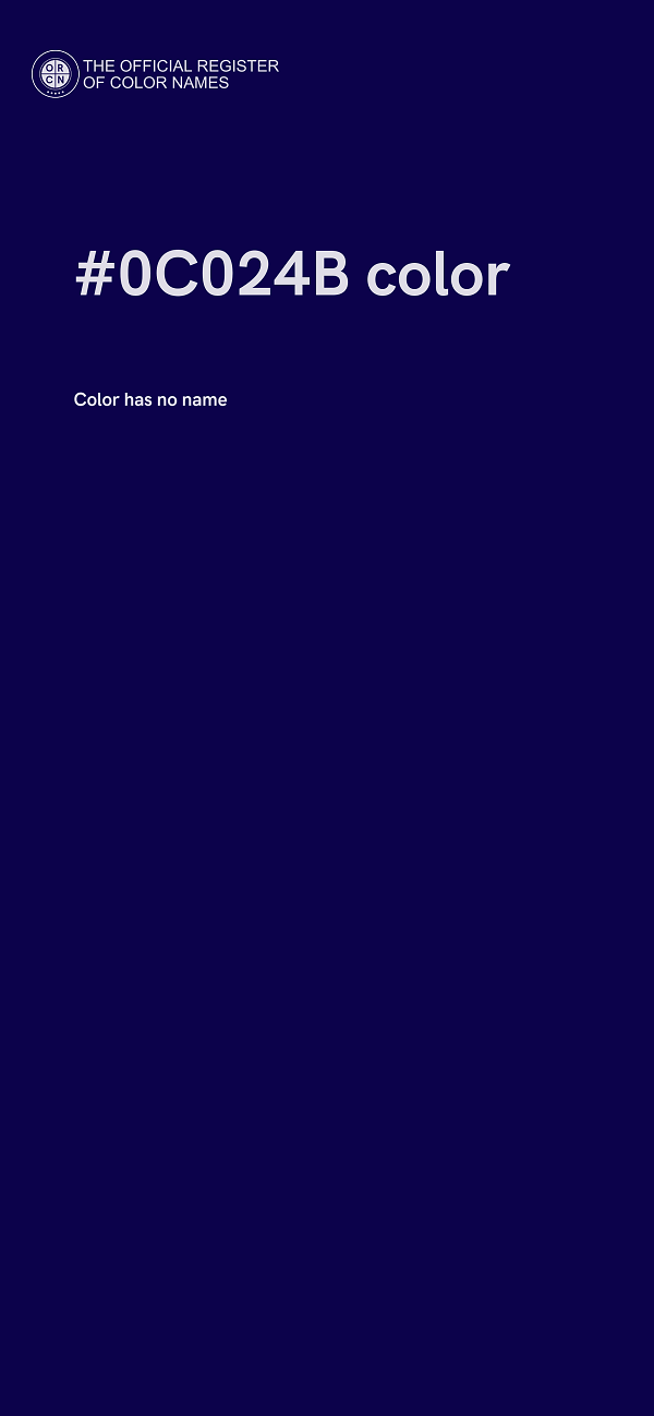 #0C024B color image