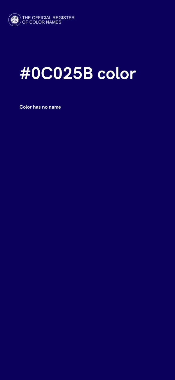 #0C025B color image