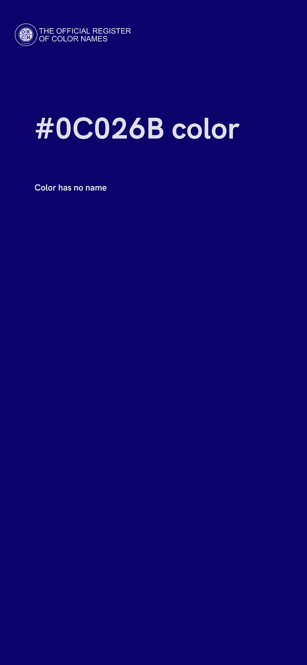 #0C026B color image