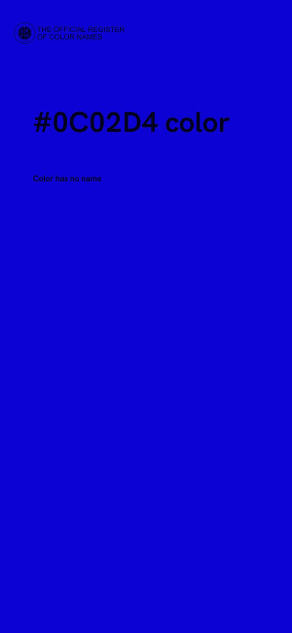 #0C02D4 color image