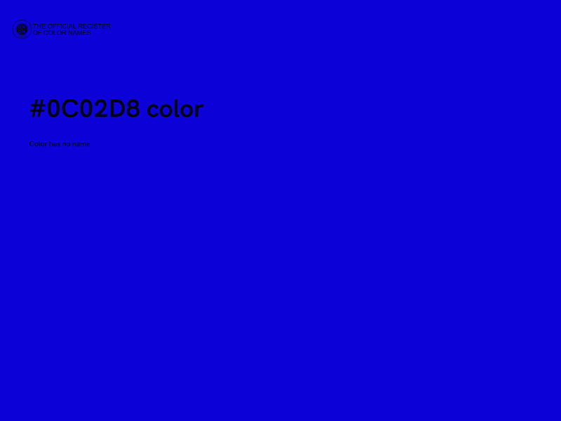 #0C02D8 color image