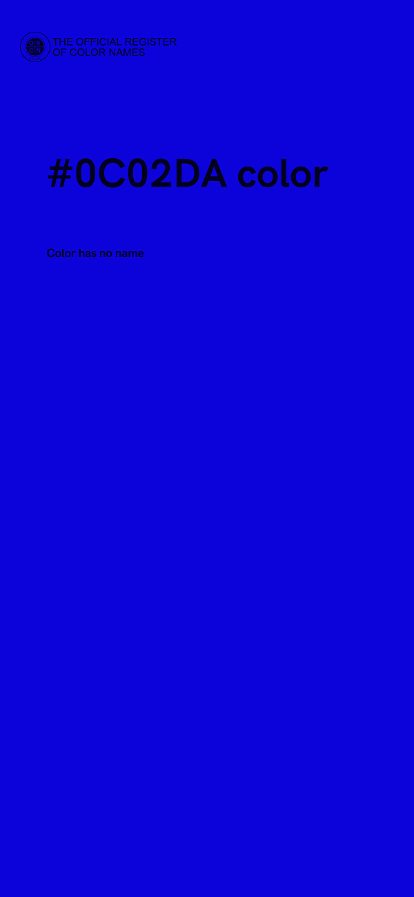 #0C02DA color image