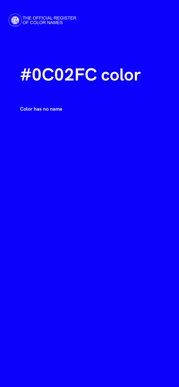 #0C02FC color image