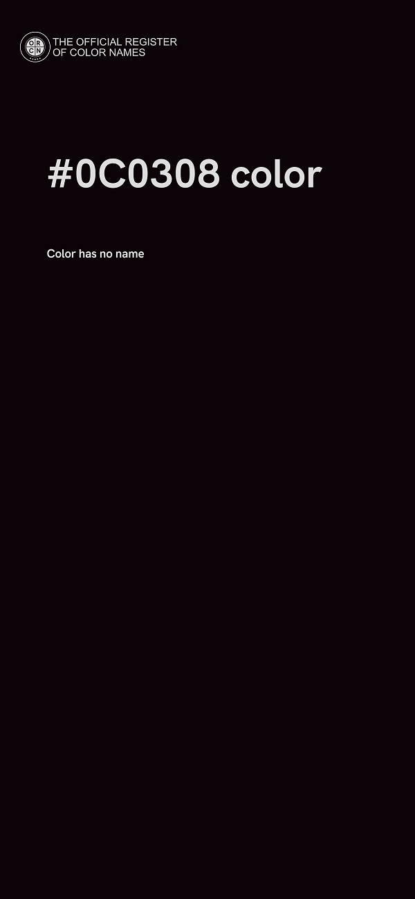 #0C0308 color image