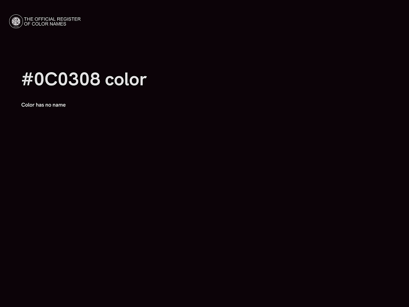 #0C0308 color image