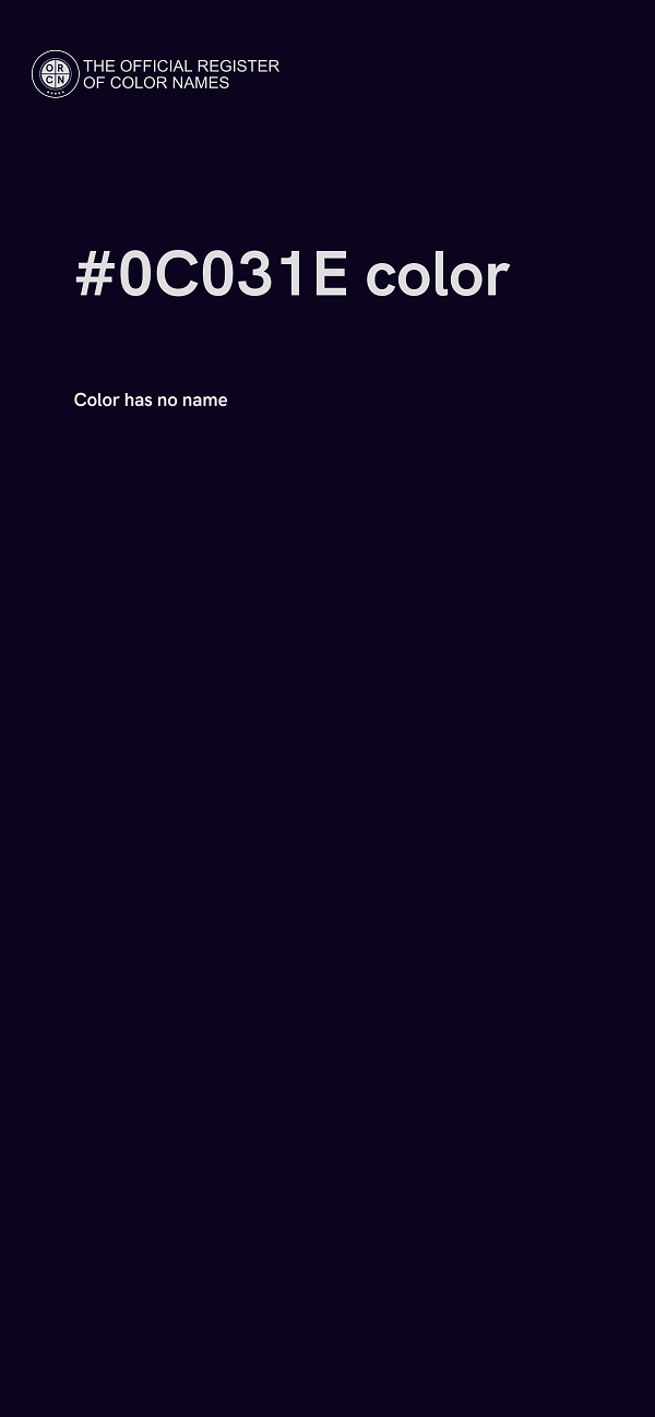 #0C031E color image