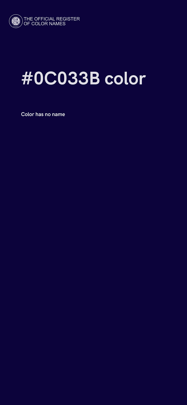 #0C033B color image