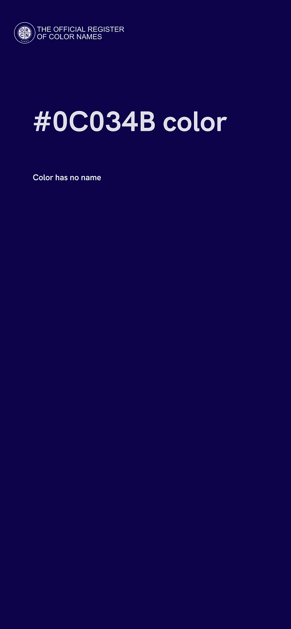 #0C034B color image