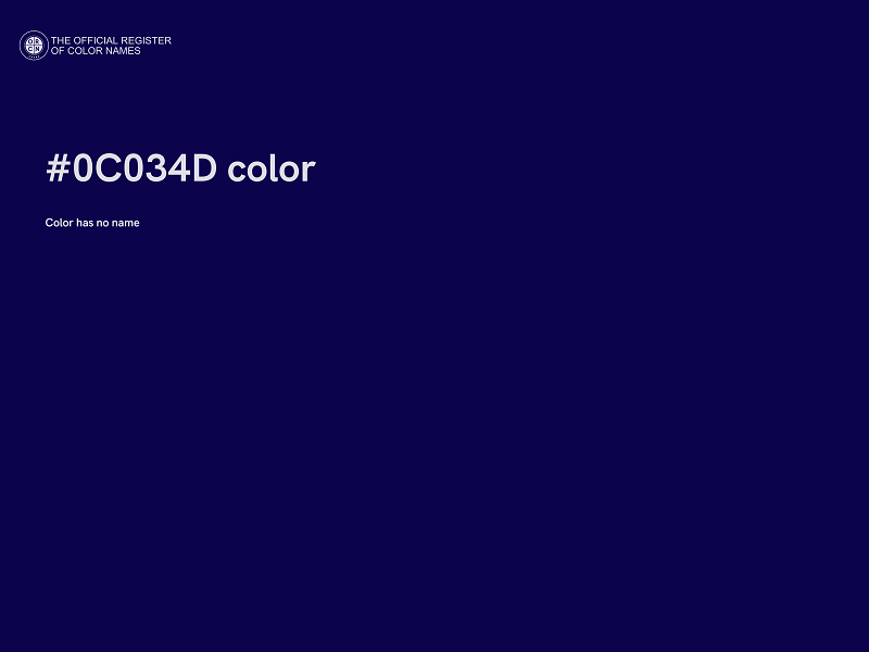 #0C034D color image