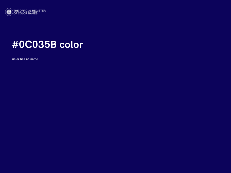 #0C035B color image