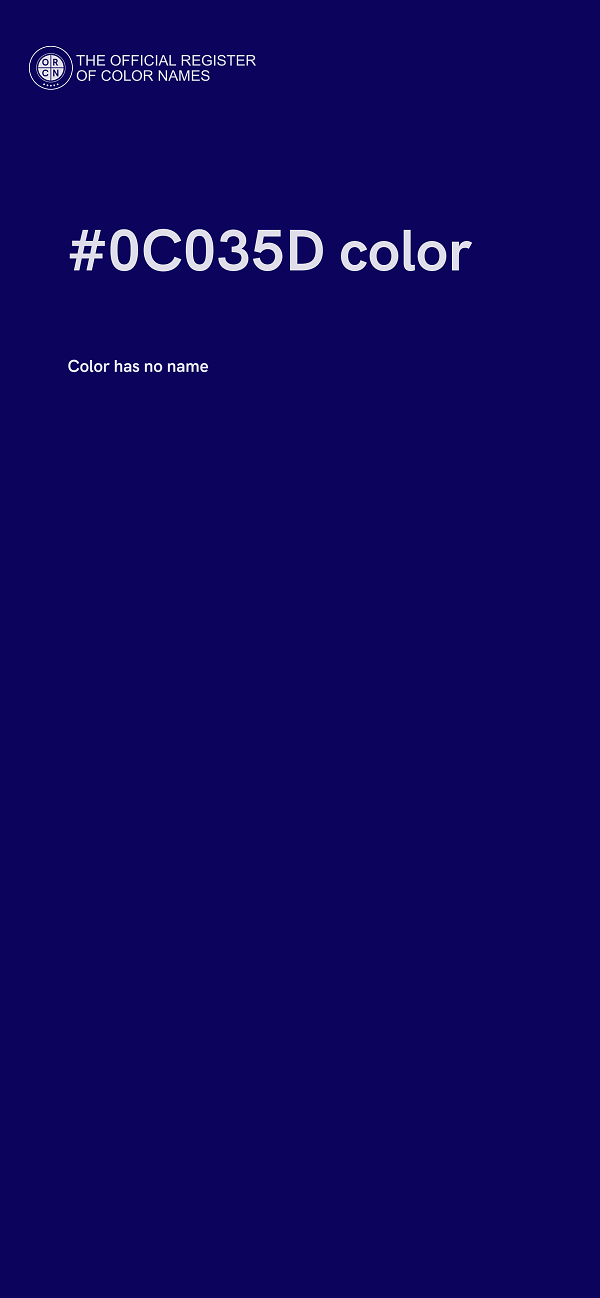 #0C035D color image