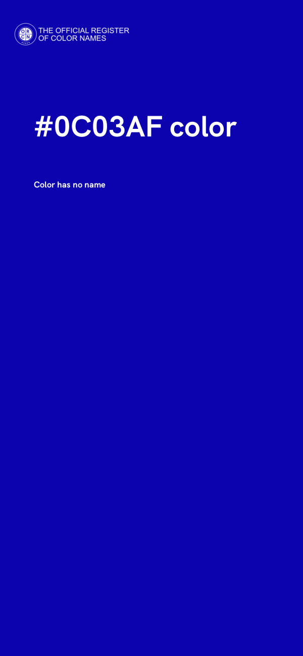 #0C03AF color image