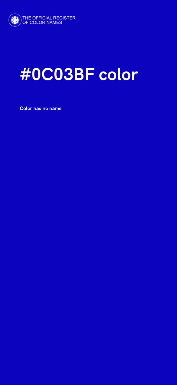 #0C03BF color image