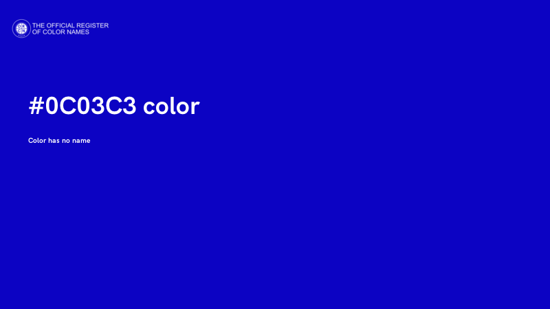 #0C03C3 color image
