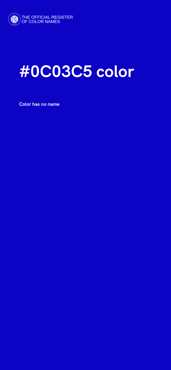 #0C03C5 color image