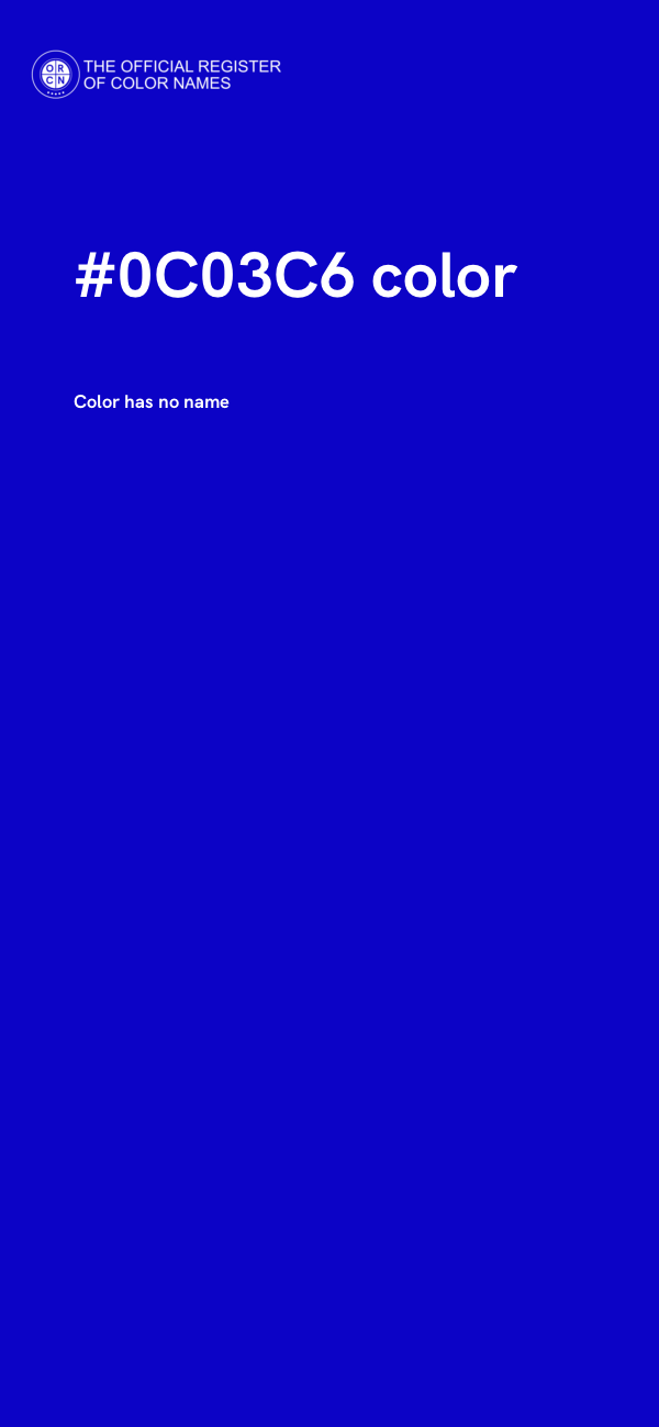 #0C03C6 color image