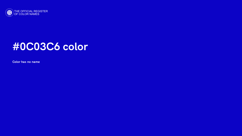 #0C03C6 color image