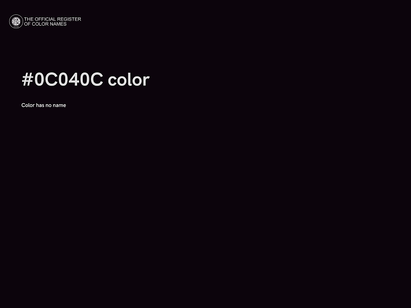 #0C040C color image