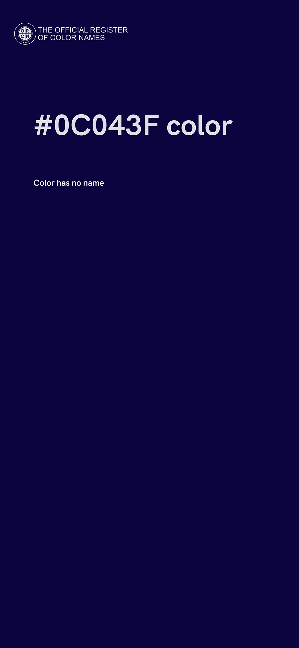 #0C043F color image