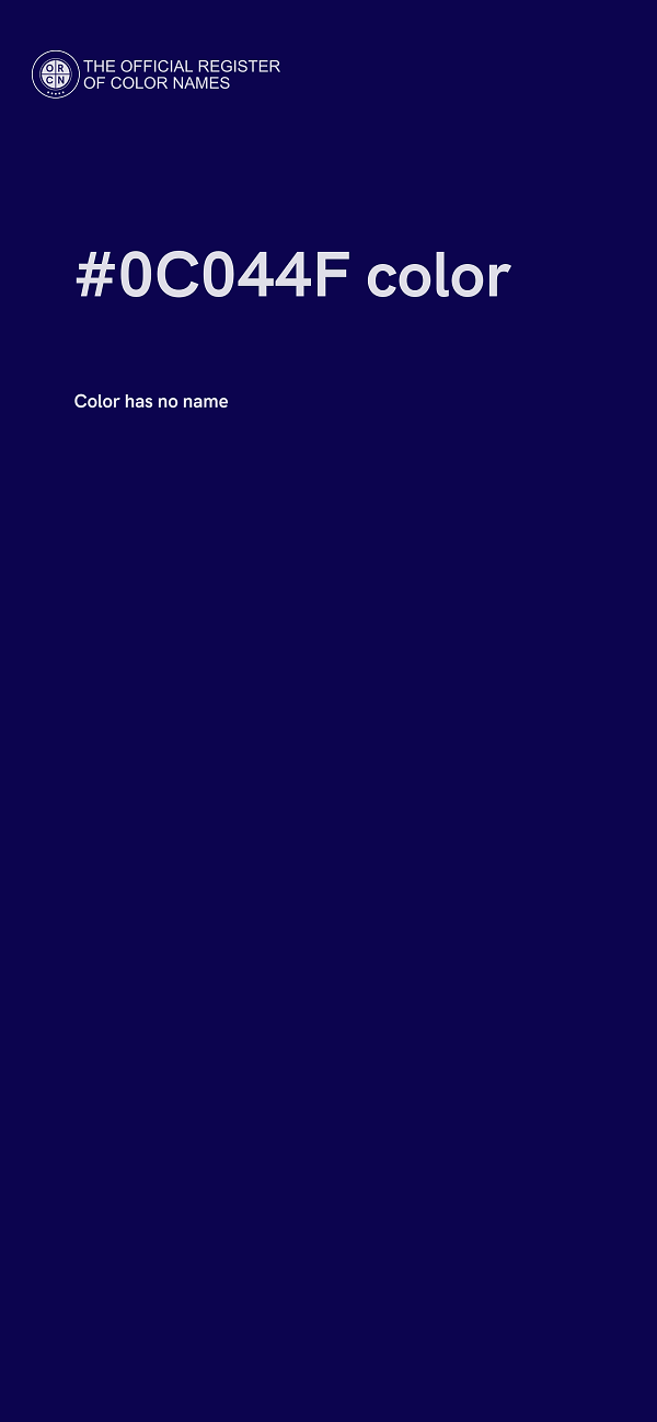 #0C044F color image