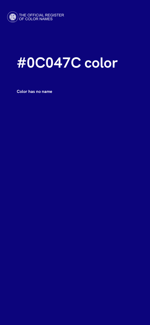 #0C047C color image