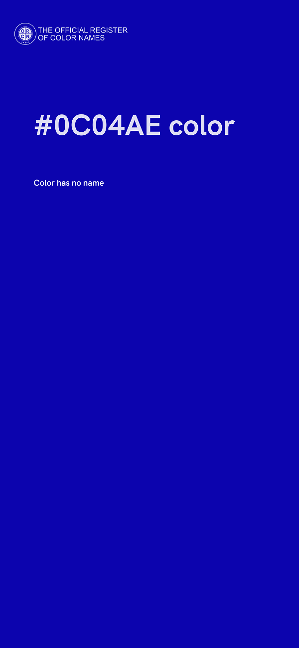 #0C04AE color image