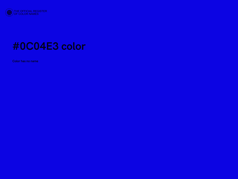 #0C04E3 color image