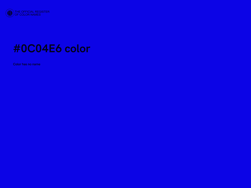 #0C04E6 color image