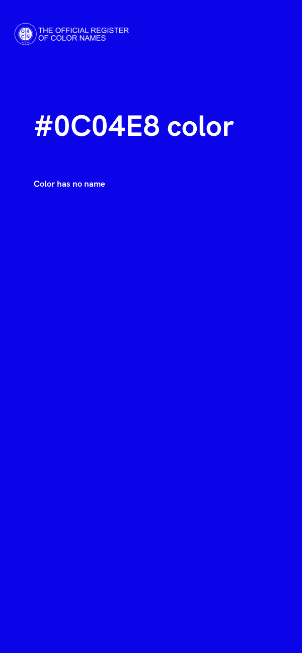 #0C04E8 color image