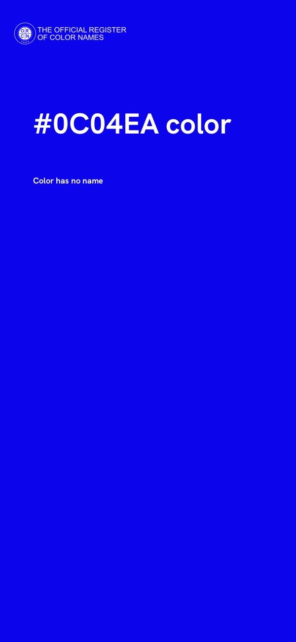 #0C04EA color image