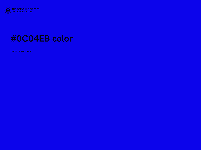 #0C04EB color image