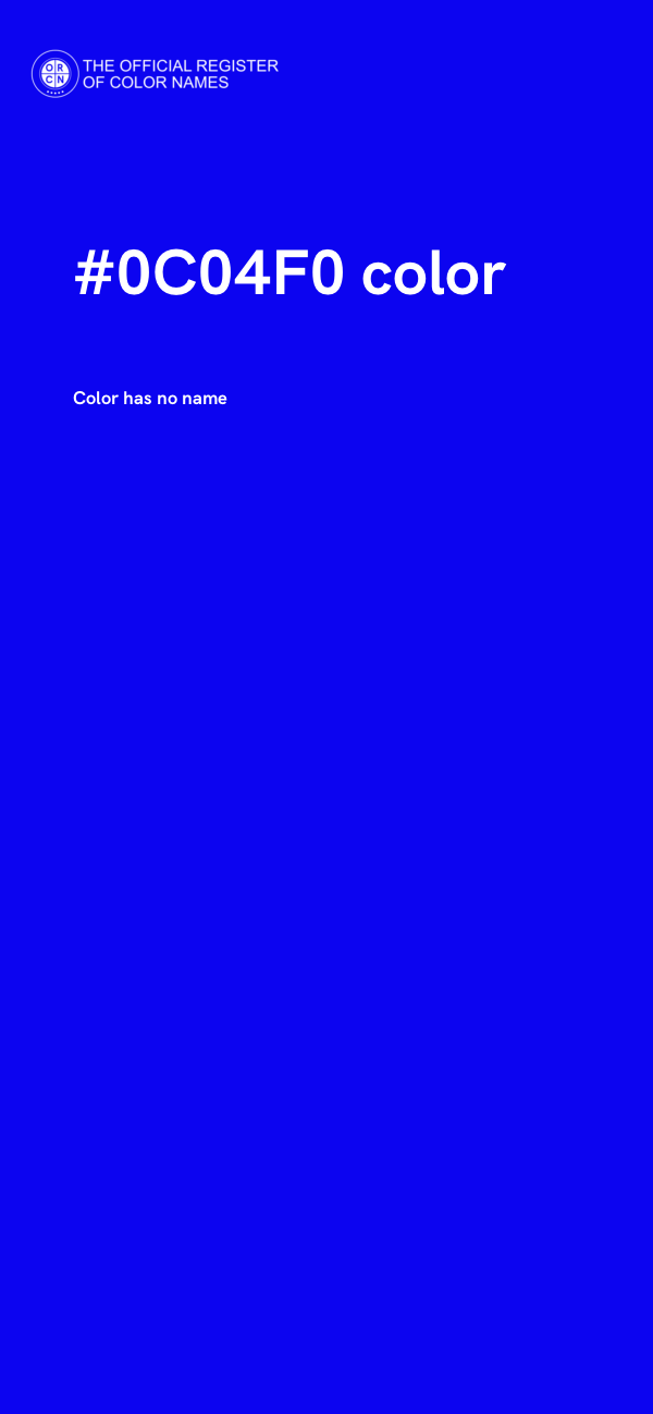 #0C04F0 color image