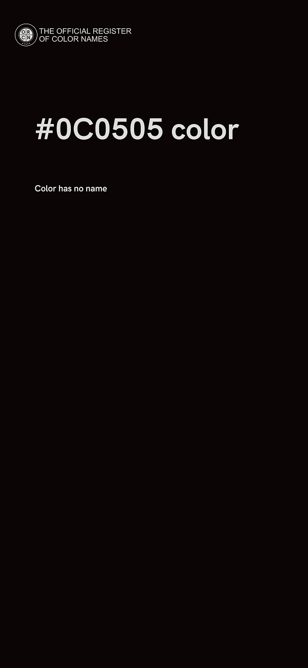 #0C0505 color image