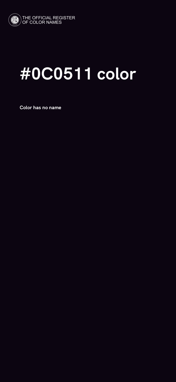 #0C0511 color image