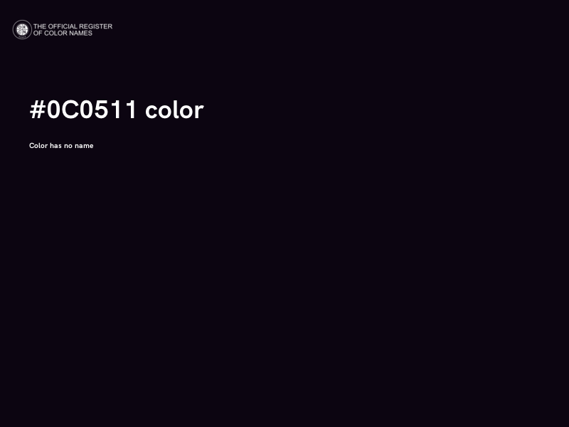 #0C0511 color image