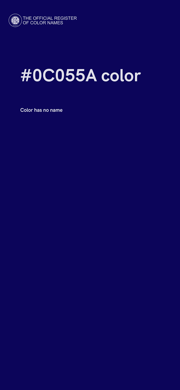 #0C055A color image