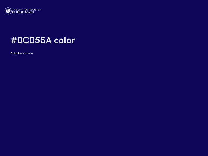 #0C055A color image
