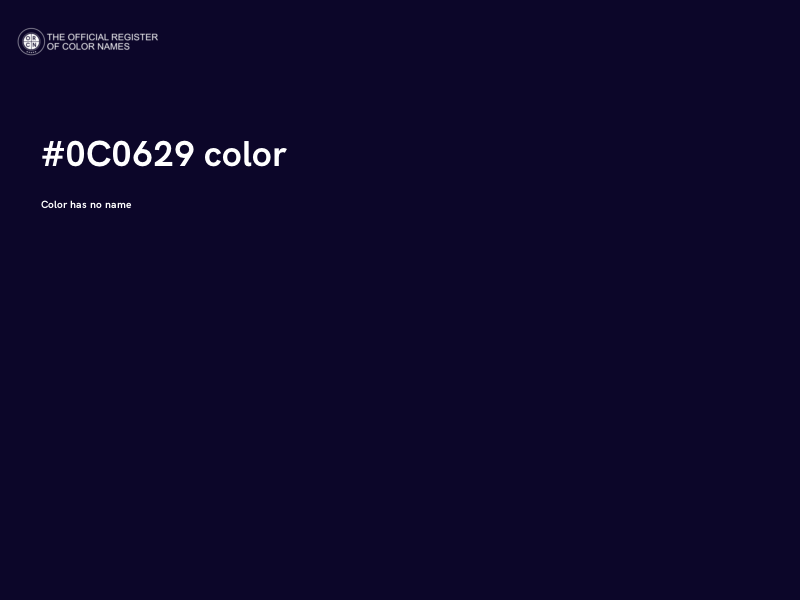 #0C0629 color image