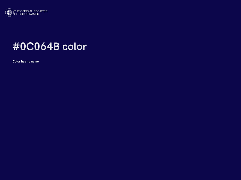 #0C064B color image