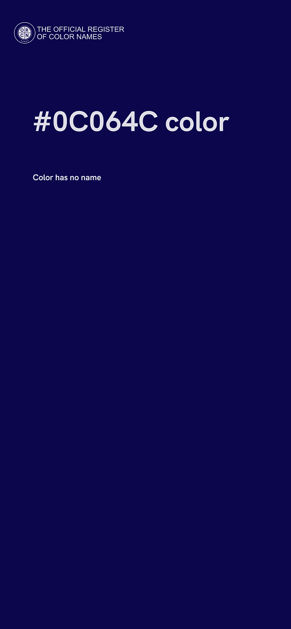 #0C064C color image
