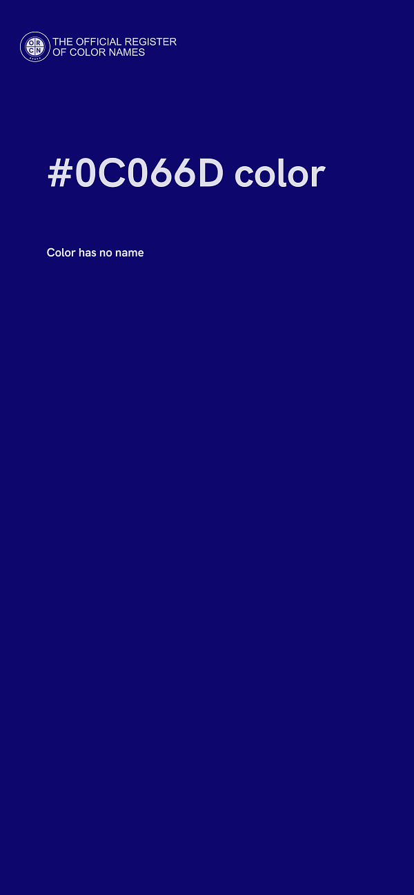 #0C066D color image