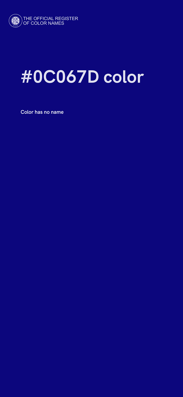 #0C067D color image