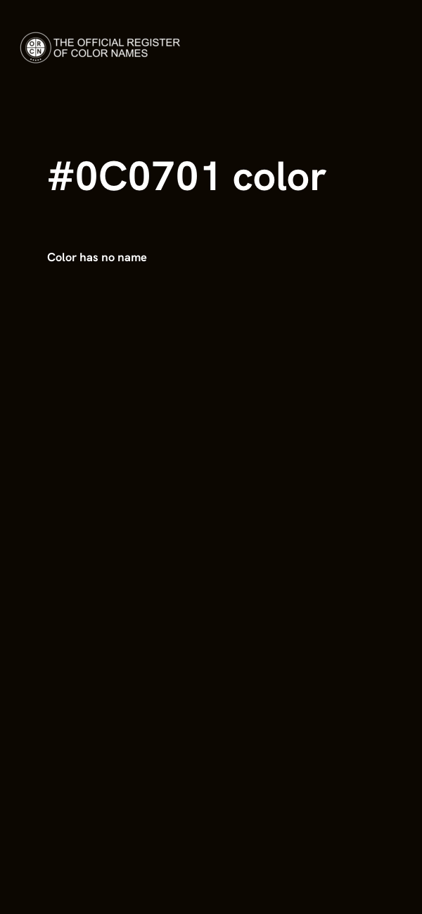 #0C0701 color image
