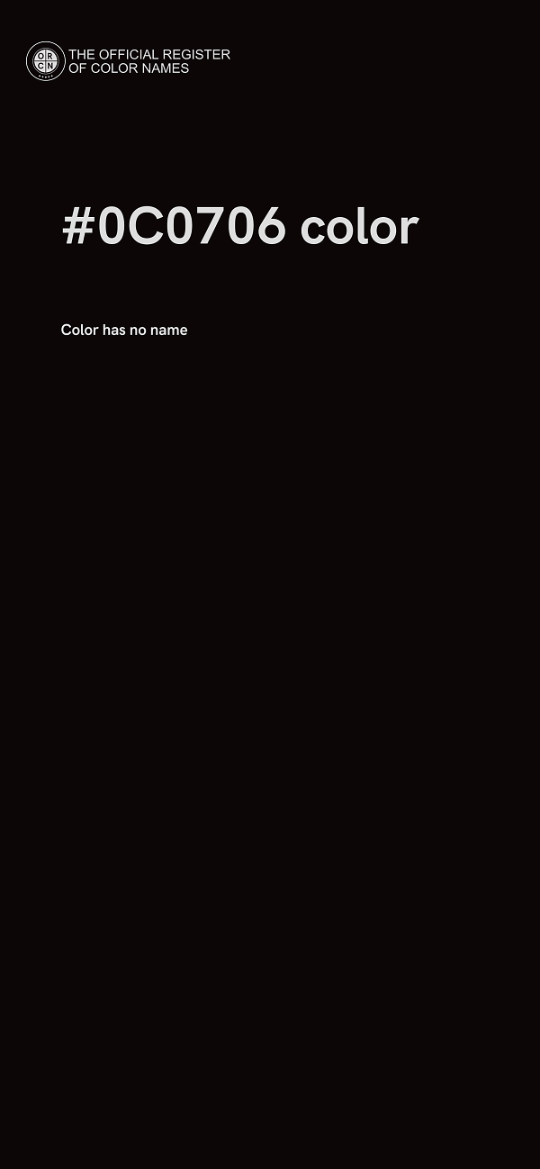 #0C0706 color image