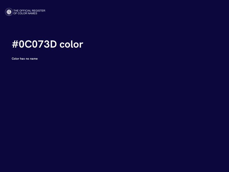 #0C073D color image