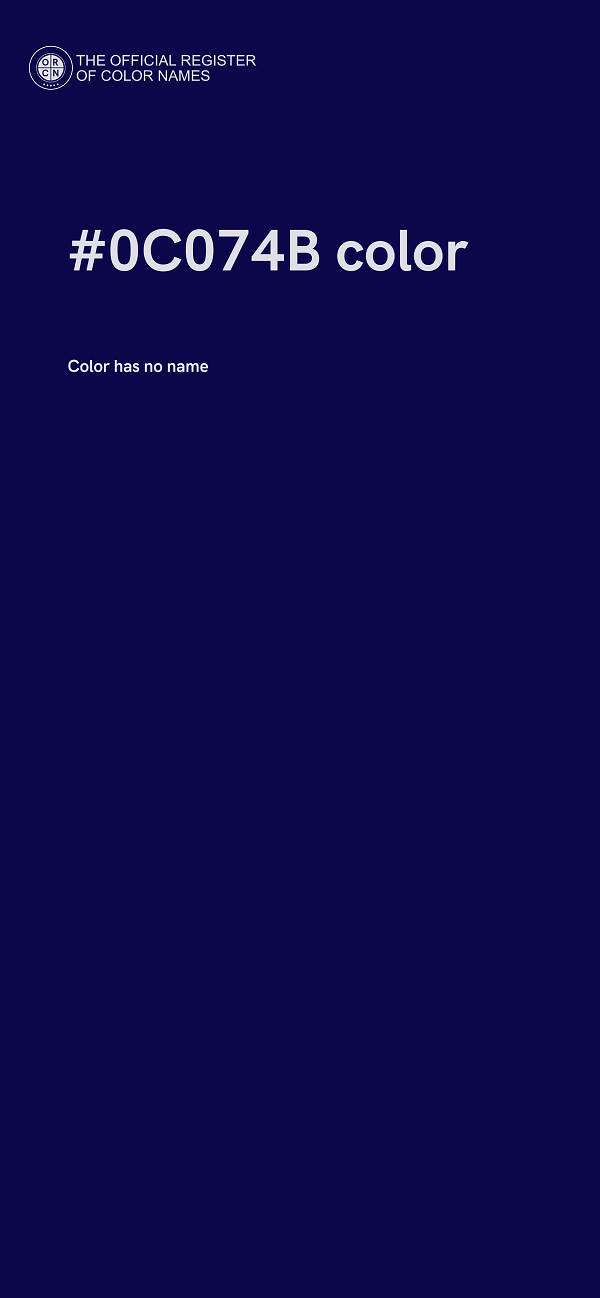 #0C074B color image