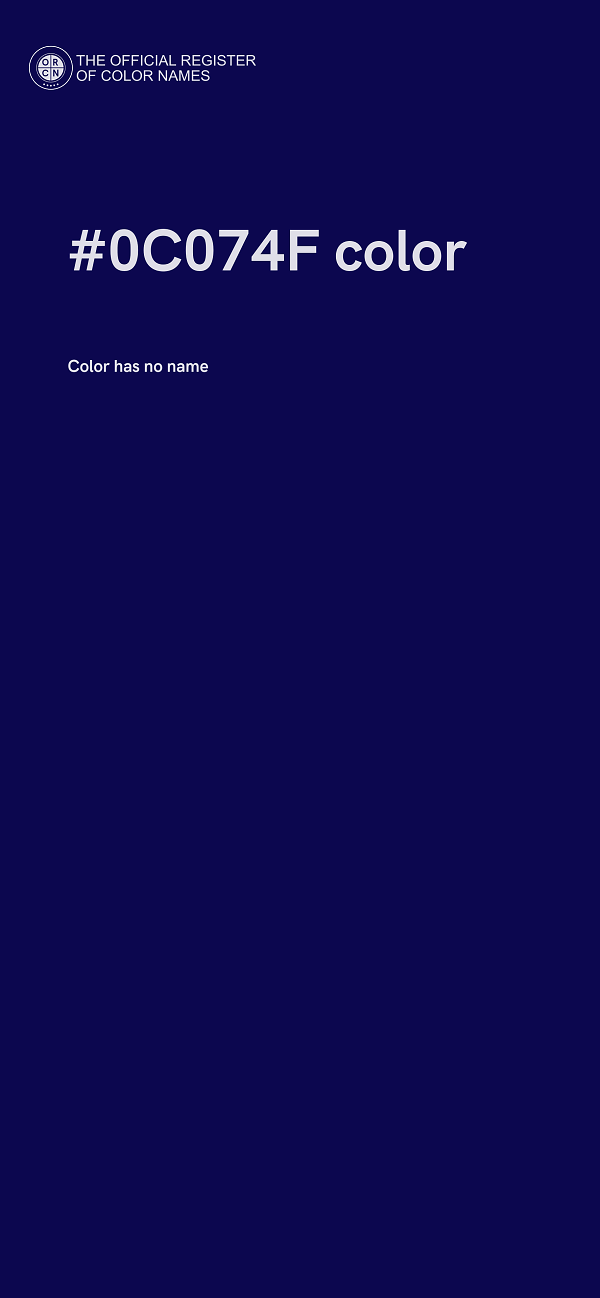 #0C074F color image