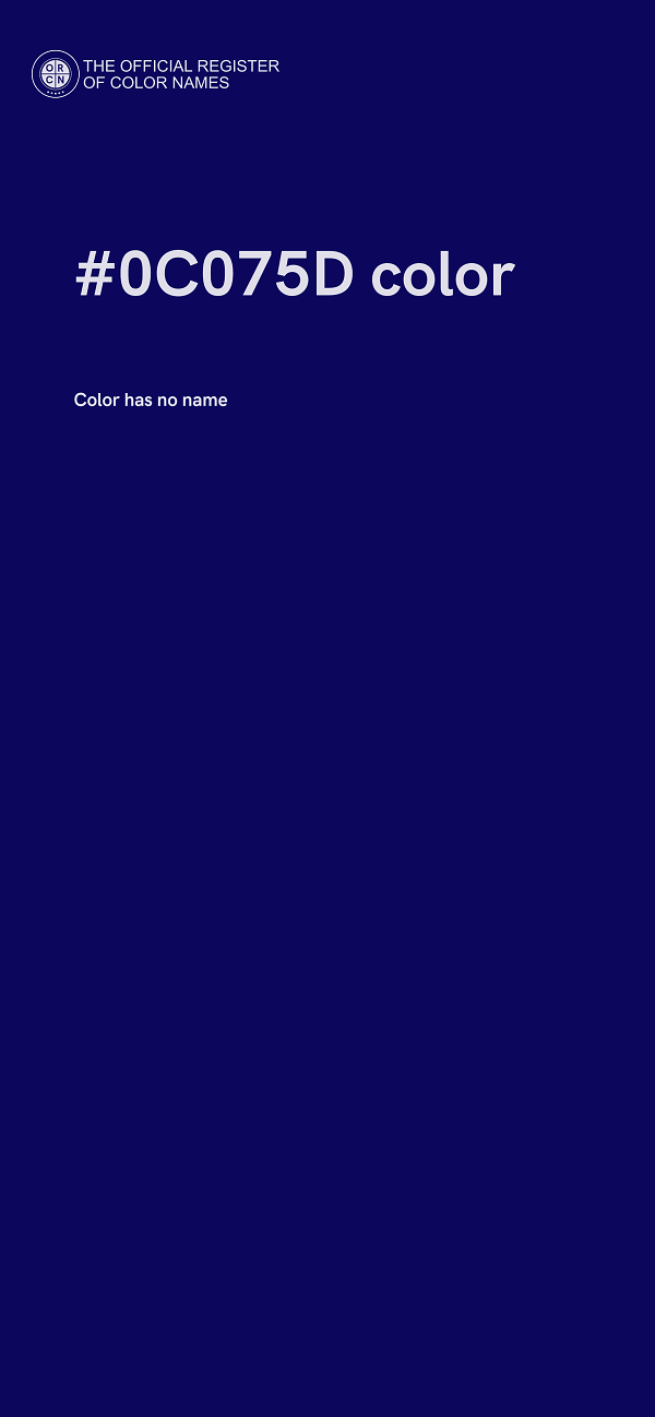 #0C075D color image