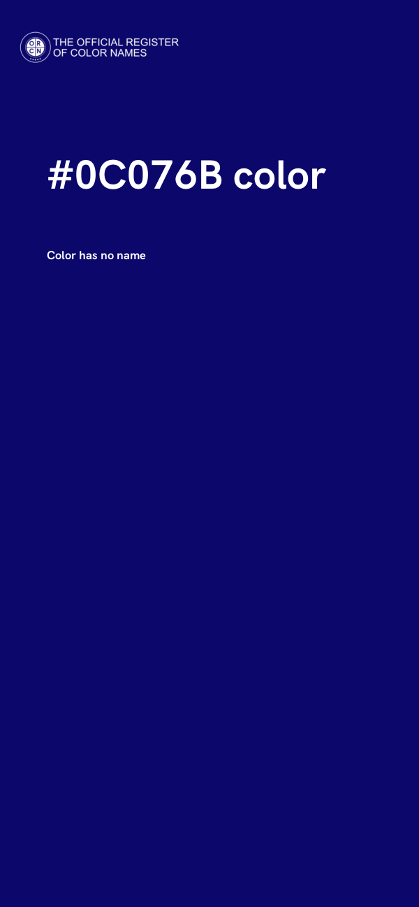 #0C076B color image