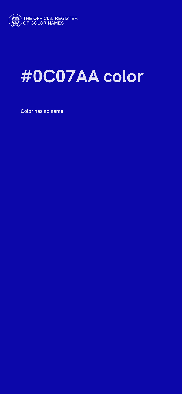 #0C07AA color image